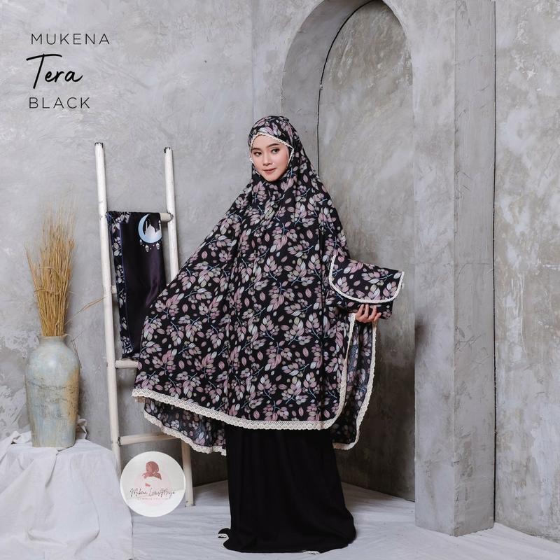 mukena rayon printing tera 2in1 (free tasbih) // cuci gudang last stock 4