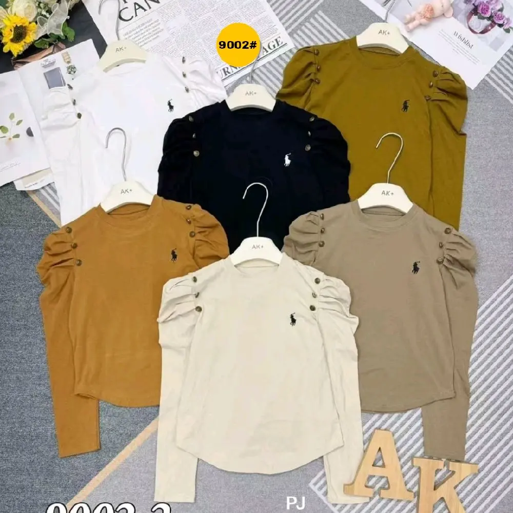 Devina Atasan Kaos Wanita Lengan Puffy Super Lembut