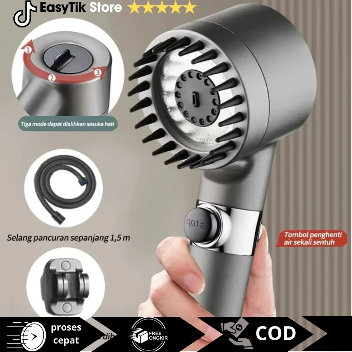 Set Lengkap Head Shower Turbo EasTik Store