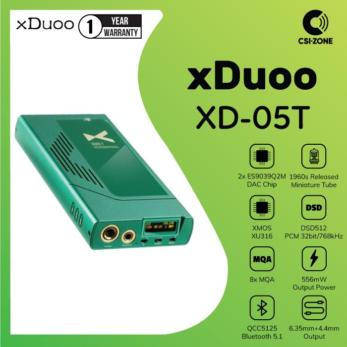 Gambar xDuoo XD-05T / XD05T / XD 05T Portable Bluetooth Tube DAC Amplifier dari CSI-ZONE Kota Tangerang Selatan Tokopedia