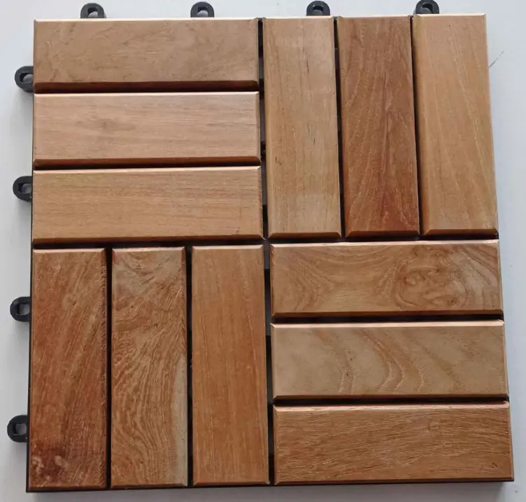parkit lantai kayu ukuran 30x30cm kayu jati