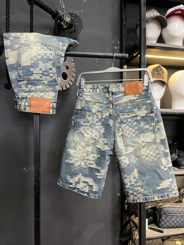 3 Mẫu Jean Denim Guangzhou 9166-9335-9367 Form Ống Rộng Quần Jean Nam Dài & Short Màu Xanh Họa Tiết Ô Vuông& Xanh Bạc Họa Tiết Lá thông Dày Dặn J3707-J3874-QS2087 K3 STORE.