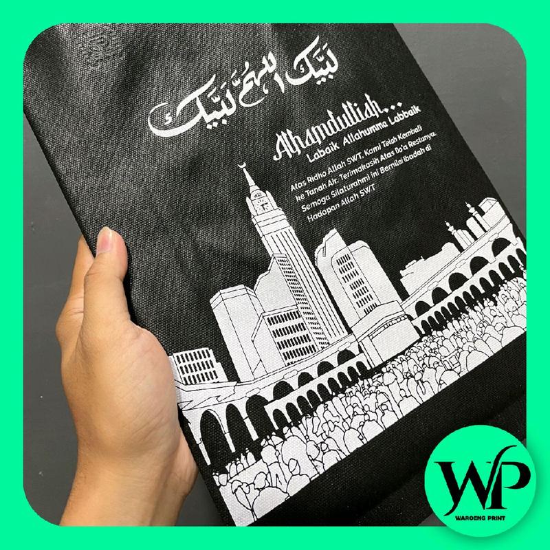 Tas Haji Hitam Elegan - Goodie Bag Premium 25x35cm untuk Perlengkapan Ibadah 2