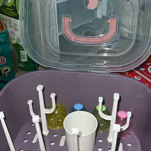 TUUMi Rak Pengering Botol Bayi Anak Rak Penyimpanan Alat Makan Bayi Steril Perlengkapan Bayi Rak Pengering Peralatan Makan
