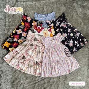 [Paket Hemat] Dress Anak 100ribu 3 PCS Daster Anak Amora Dress Harian Anak Dress Balita Adem Nyaman Katun Rayon Grade A