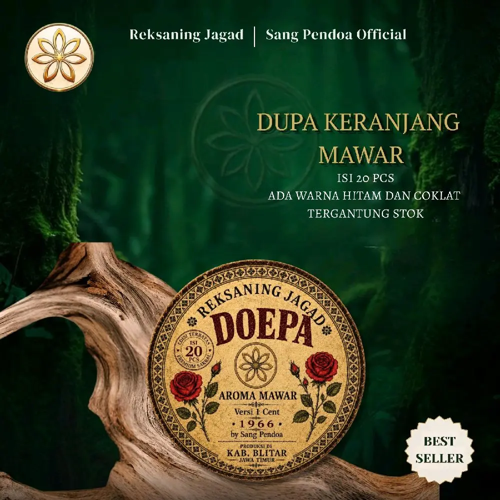 Sang Pendoa Dupa Keranjang Reksaning Jagad Versi 1 Cent Isi 20 Mawar Alami Doepa Aroma Santai