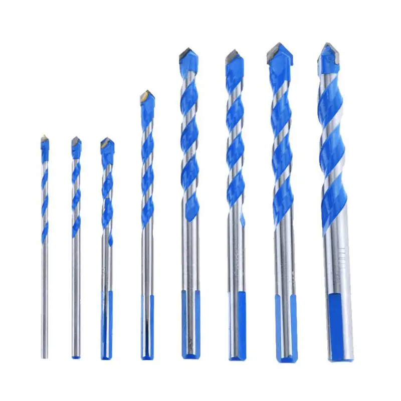 Mũi khoan đa chức năng chất lượng cao, Xanh da trời 3mm đến 12mm, 1 mảnh, Spade xoắn 1