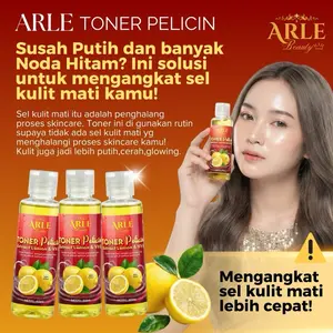 TONER PELICIN Arle Beauty Cepat Memutihkan, Mencerahkan Mengangkat sel kulit yang menumpuk