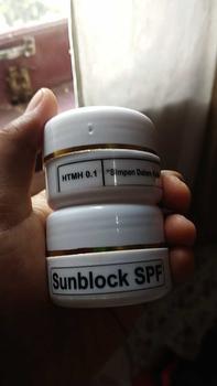 Product Review of Paket Cream H*MH 0.1 + Sunblock SPF 50 untuk Memutihkan dan Melindungi Kulit dari Sinar Matahari - Facial, Hitam, Melembutkan from B**a 0