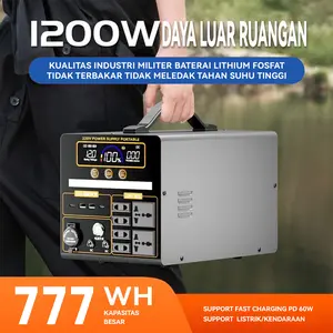 Power Supply Portable 1200W Output AC Output DC 12V 55W kapasitas 270000mAh 420000mAh 15kg 17kg 250x330x250mm 24volt dan 14.6volt 100% identik dengan helo hend.Timestamp satellite 450000mAh 20kg 420000mAh 1554 Wh 1665 Wh 22kg