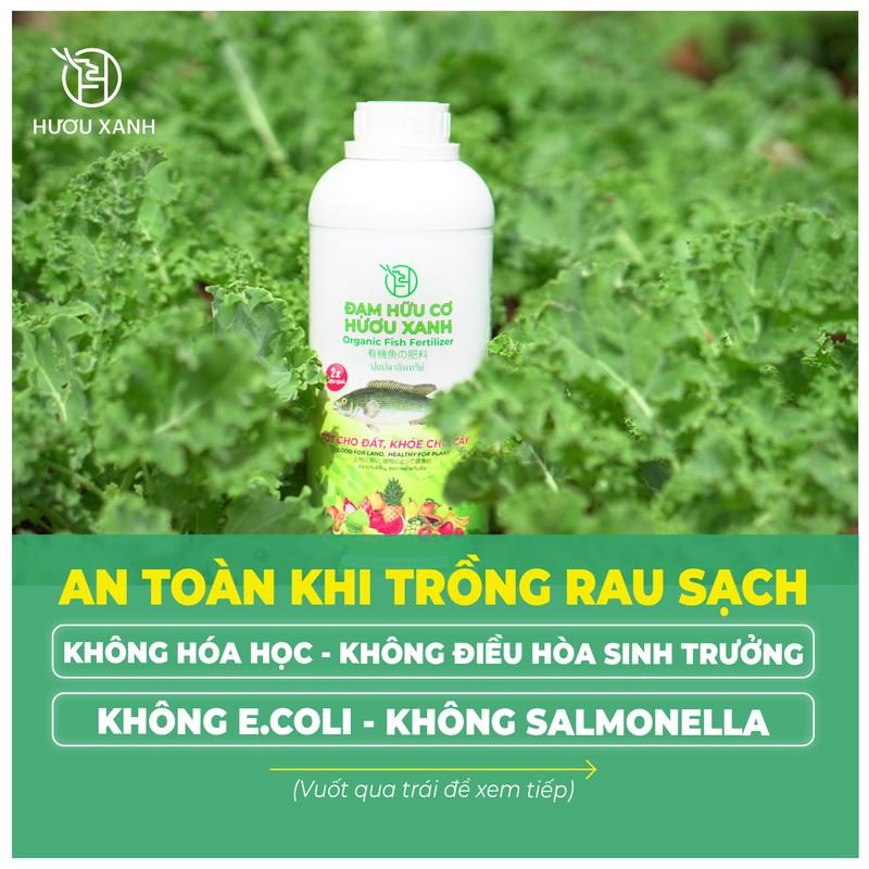  Đạm Hữu Cơ Hươu Xanh An Toàn Trồng Rau Sạch Giúp Cây Bật Mầm Xanh Lá Bung Cành Đẻ Nhánh Mạnh Nuôi Trái Dùng Tốt Cho Mọi Loại Cây Vườn Rau Rau Sạch  Chai 1 Lít  