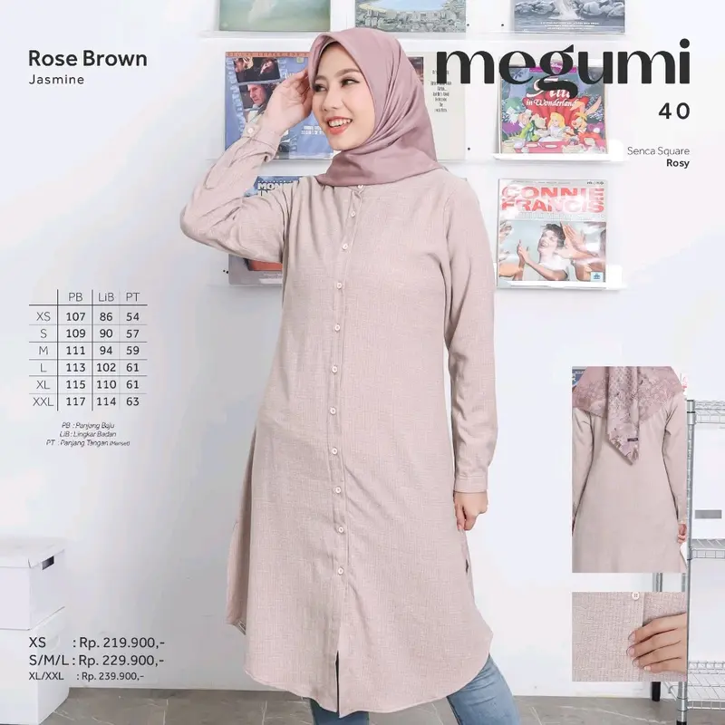 MEGUMI 40 BY ETHICA | TUNIK TERBARU TUNIK KEKINIAN TUNIK POLOS TUNIK SIMPEL 2