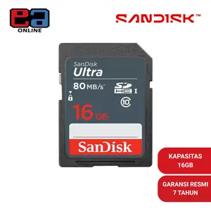 Sandisk Ultra SDHC Class 10 80MBps - 16GB DUNS Stiker Otg