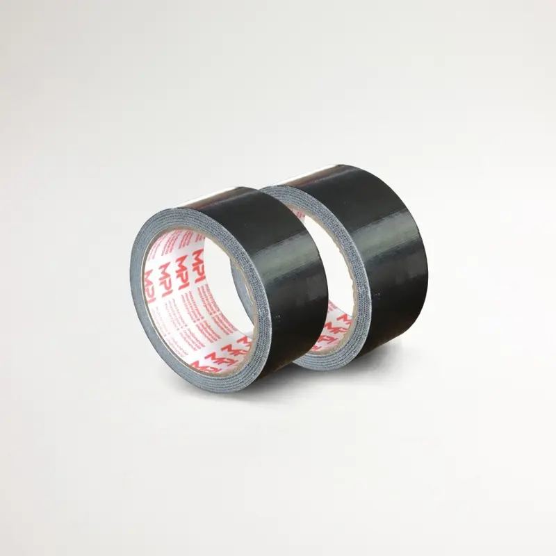 6 Pcs - Lakban Kain Hitam 45 mm x 12 Meter - Cloth Tape Hitam 12 Meter - Master Pack Indonesia Bogor 3