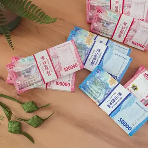 amplop gepok motif uang kertas satu pack isi 6pcs