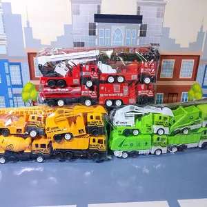 Mainan Truck Konstruksi Sampah Pemadam 1 Set Isi 4 Truck Harga Murah Bahan Plastik Kokoh Tahan Lama Cocok Sebagai Kado Anak