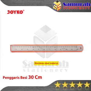 [Kado Akhir Tahun] Penggaris Besi Joyko 30 cm RL-ST30 / PCS / Ruller Stainless 30cm ST30