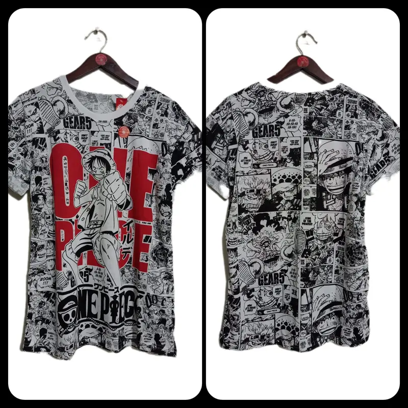 [LIVE] Tshirt Luffy  Edition | Kaos Distro | Mohon Notes Gambar Combed Motif 3