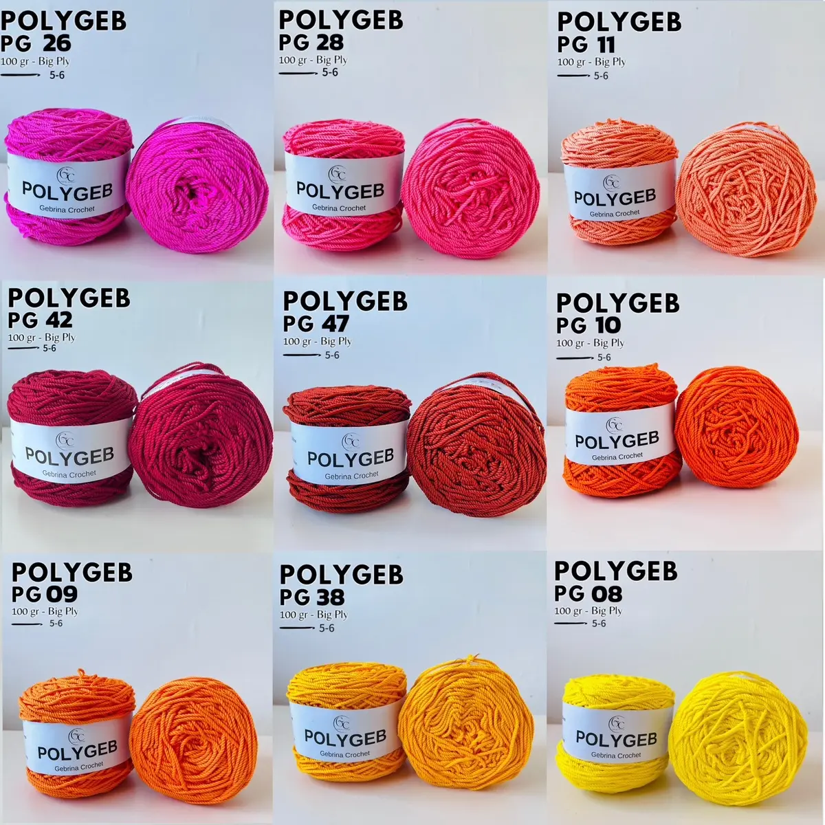 Benang Rajut Polygeb Big Ply (D30) Gebrina Crochet (PART 3)