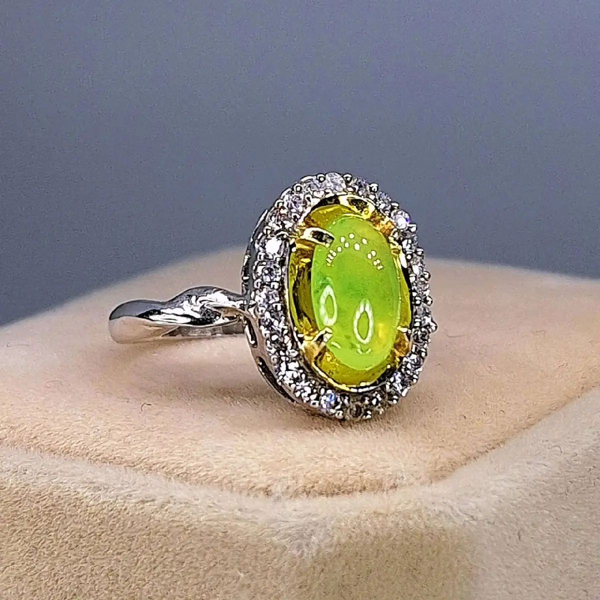Natural Idocrase CP SUD003 Ring