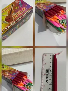 BIOLA Lilin Serbaguna Merk BIOLA Ukuran 9 cm Warna-warni Isi 30 Batang untuk Kreativitas Anak