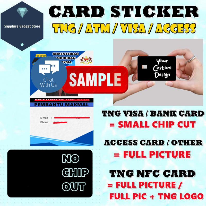 CUSTOM MADE DESIGN CARD STICKER / ATM Card Sticker / ACCESS Card ...