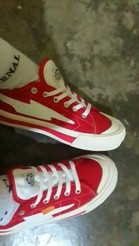 Product Review of (Spesial Kemerdekaan) Sepatu Pria Wanita028 XternalStepSure Mitterns Storm Merah Putih Low Canvas Kasual Casual Shoes Sneakers from L**a S**i 1
