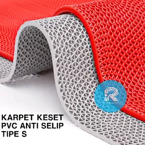 karpet keset kamar mandi anti selip bahan PVC tipe S kuat dan lembut