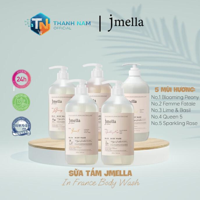Sữa Tắm Dưỡng Ẩm Hương Nước Hoa Jmella In France Femme Fatale 500ml