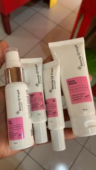 Product Review of Beauty Of Angel White Tomato Series Cream pencerah wajah melembabkan kulit kusam mengandung collagen Mencerahkan Pria Hitam Scrub Perawatan from r**˚ 0