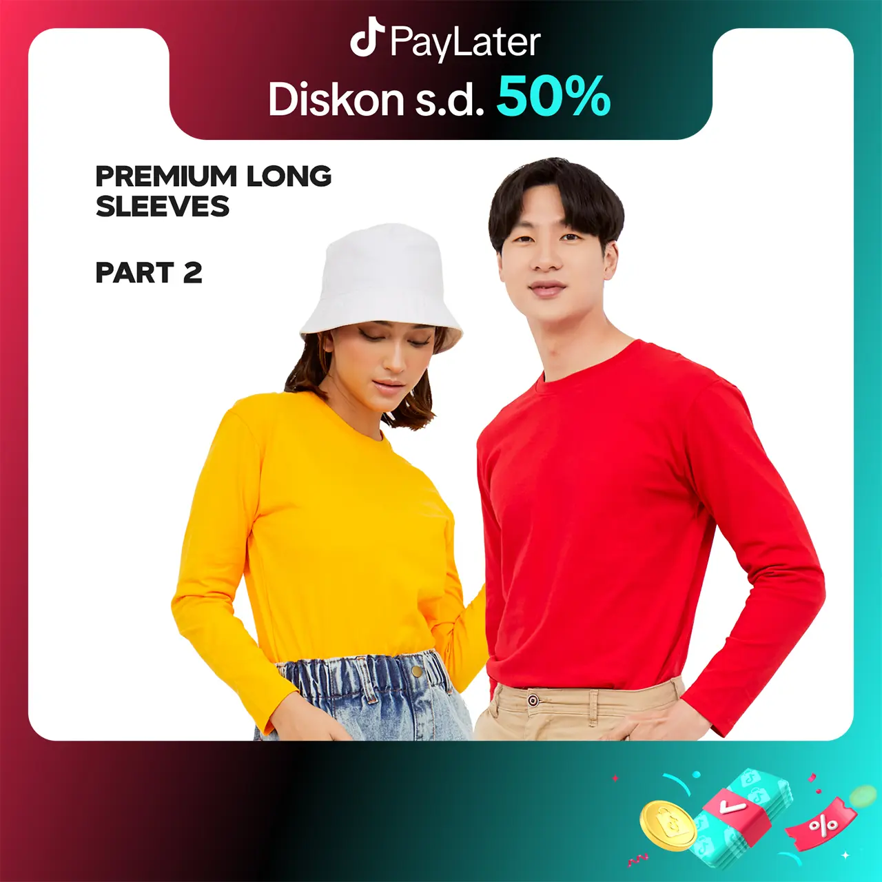 KPM Apparel Kaos Polos Premium Long Sleeve Size Dewasa Cotton Combed 20s Nyaman Lengan  panjang