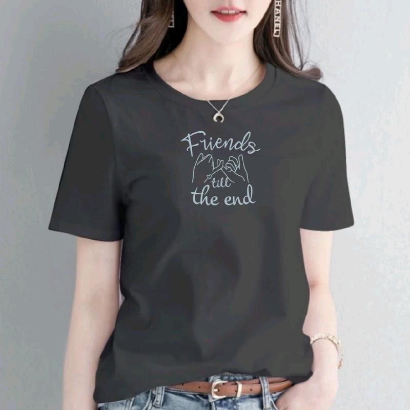 Baju Kaos Distro T-shrit Lengan Pendek Wanita  Kaos Casual Katun Combed30s Premium Quality Lembut Nyaman Tebal Unik Cewek Keren Melar Motif Custom 1