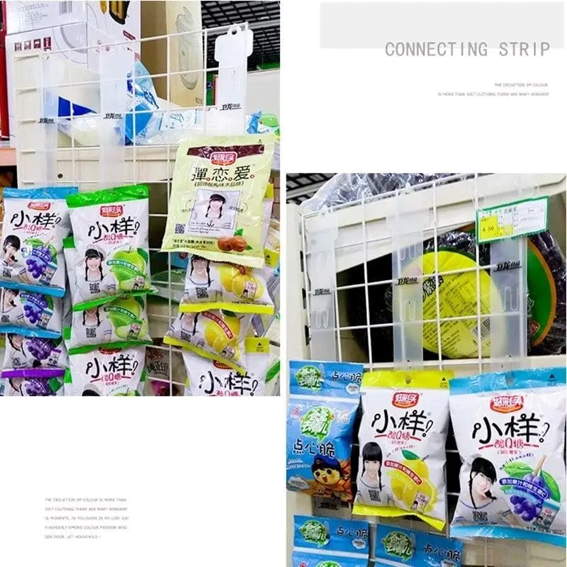 10 PCS GANTUNGAN JUALAN RAK SNACK DAGANGAN CIKI SABUN GANGUNG RENTENG PELUBANG MULTIFUNGSI DISPLAY MAKANAN CLIP STRIP HANGER 4