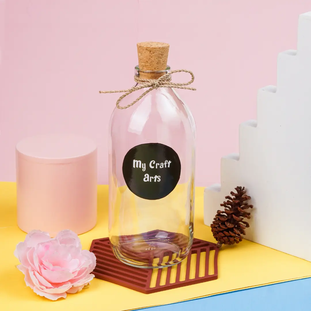 Cork Bottle / Jar Only - Botol Kaca Hias Aesthetic Kado Unik Hadiah Ulang Tahun Estetik Birthday Gift @mycraftarts