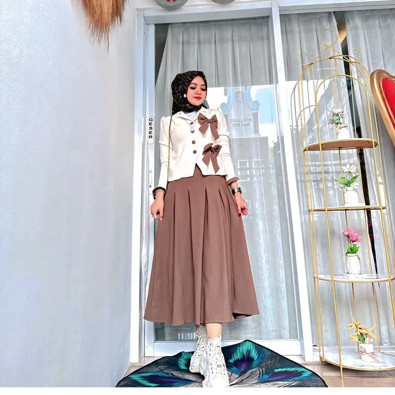 Oneset Renita Knit Blazer Pita Mewah Kekinian Trendy 3