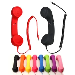 Mobile Phone Telephone Receivers Handset Earphone 3 5MM Phone Handset with Microphone Telephone Tube Headset For IOS Android