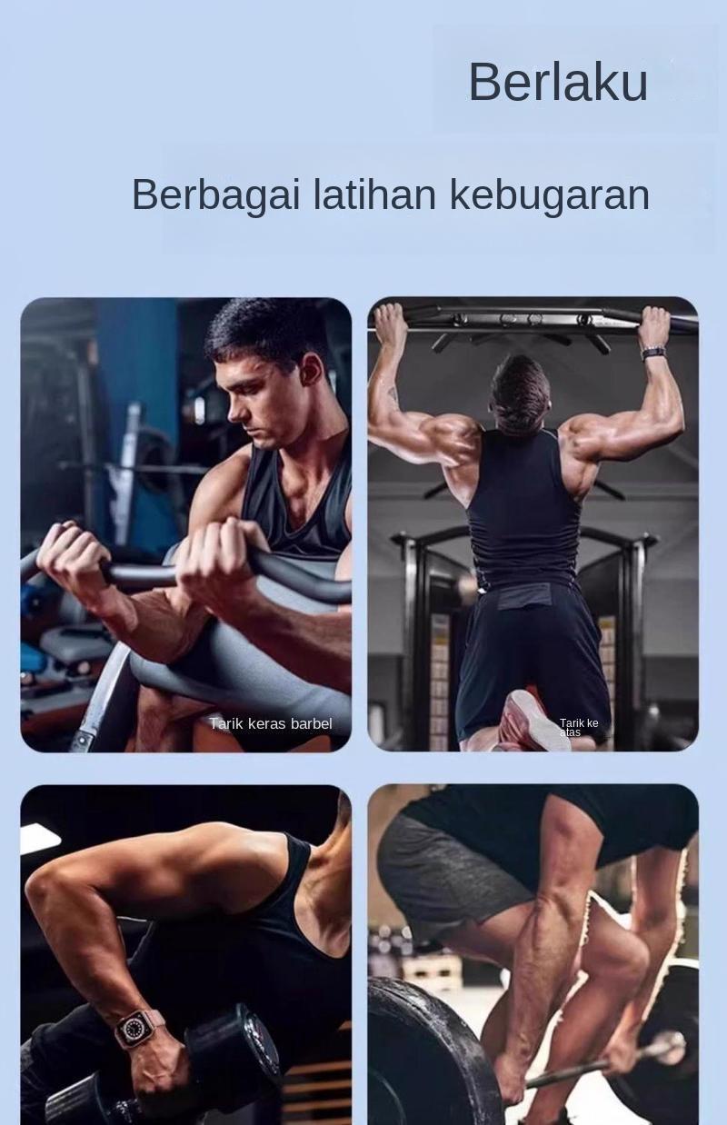 Sarung Tangan Gelang, Kait Tarik Kebugaran Kuat, Anti Selip, Cocok untuk Menggantung Palang Horizontal, Peralatan Pendukung
