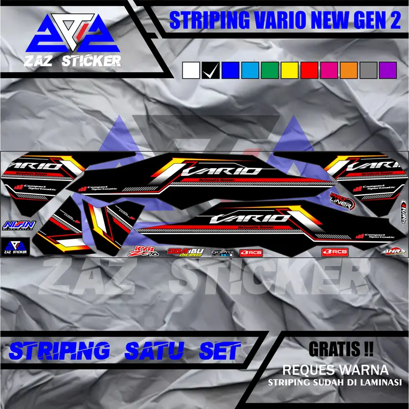 Zaz Sticker Striping Vario New Gen 2 Design Motif 13 2