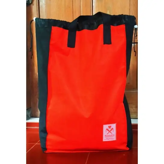 Tas laundry jumbo karung tebal muat 15kg dan 22kg gratis sablon fullcolour min order 16pcs warna boleh request penutup serut yang fleksibel bisa ditarik saat overload eceran dikirim random