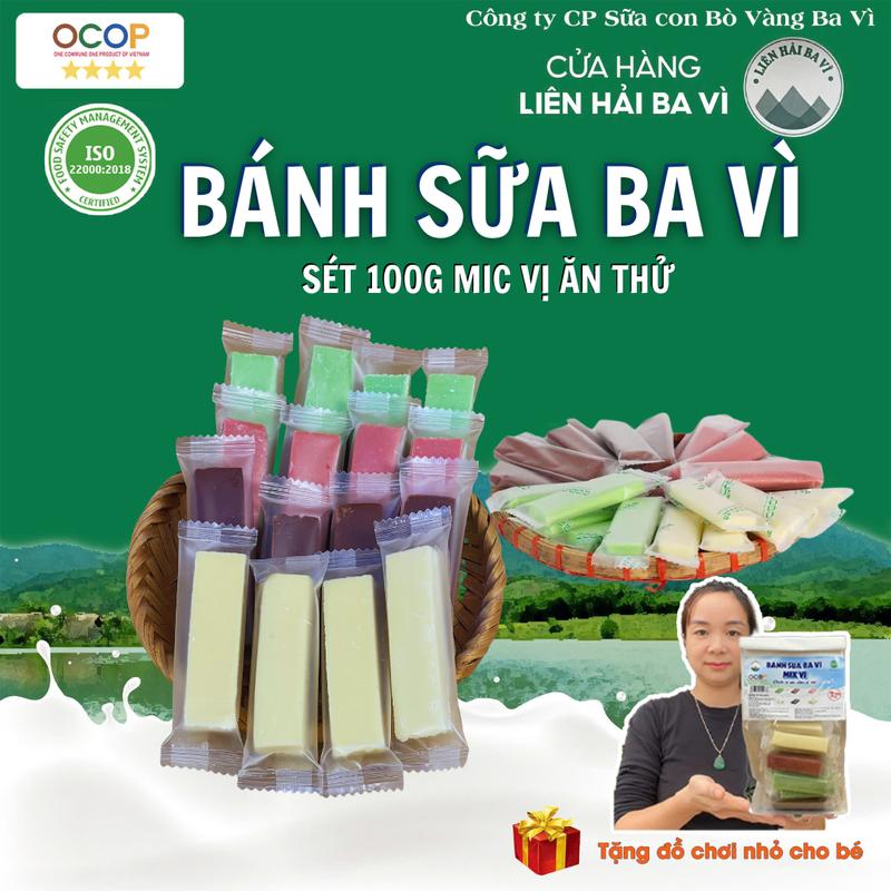 (LIVE )10 Thanh Bánh Sữa Ba Vì Truyền Thống Thơm Ngon Đậm Vị Sữa Con Bò Vàng - Liên Hải Ba Vì