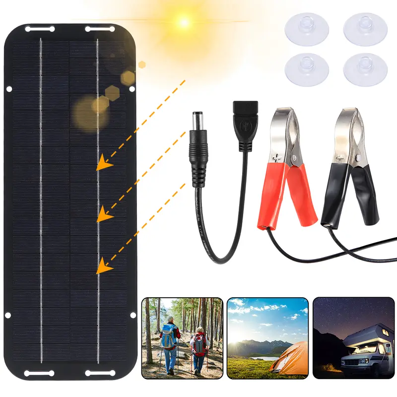 Portable Caravan Solar Panel Kit for Camping 12V Solar Panel Battery Charger Kit 3