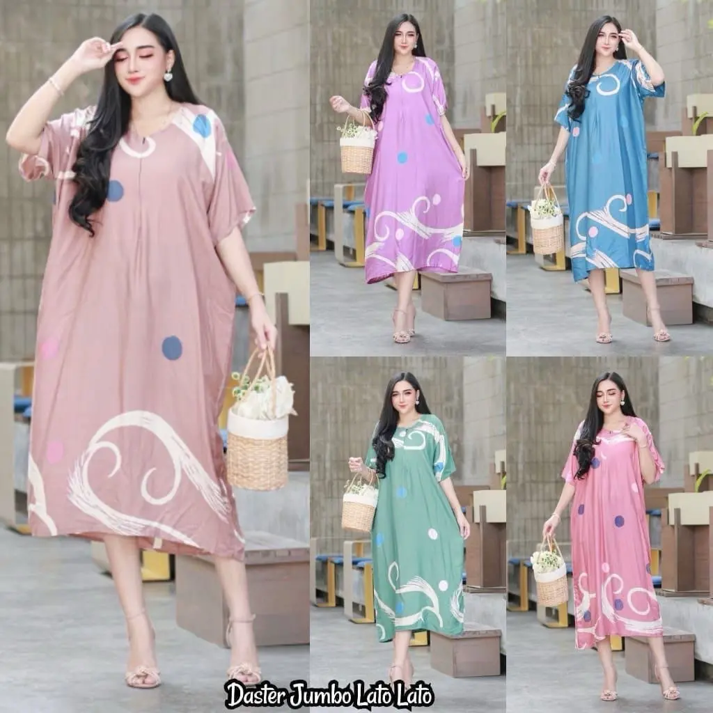 Cod daster terbaru kekinian daster jumbo ld 120 dater bahan rayon premium daster vira