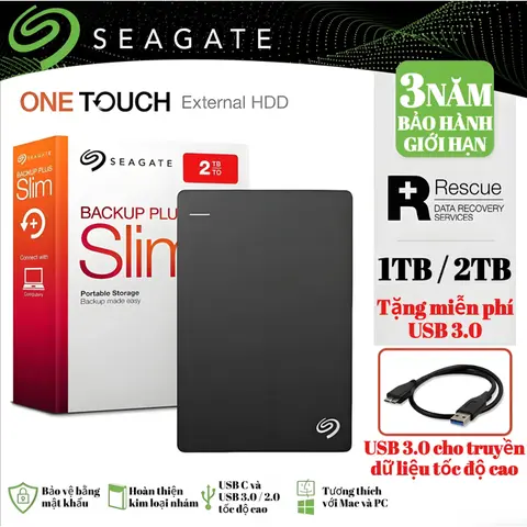 Ổ cứng di động USB 3.0 Seagate 2TB 1TB