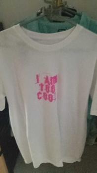 Product Review of Kaos Distro Lengan pendek Pria dan wanita Motif sablon Iam too cool/ kucing  Cod Flash sale Katun combed Lokal Lembut from #**$ 1