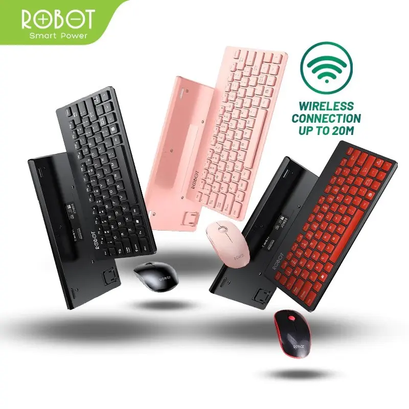 ROBOT KM3000 Keyboard + Mouse Wireless Mini
