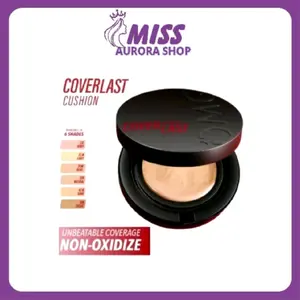 OMG Oh My Glam Coverlast Cushion 15gr || Cushion Foundation Concealer Skin Tint Make Up || High Coverage bedak