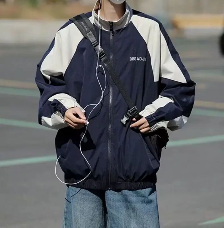 COD Jacket Pria Track Suit Varsity Vintage Kasual Windbreaker Original Jaket Olahraga Running 0