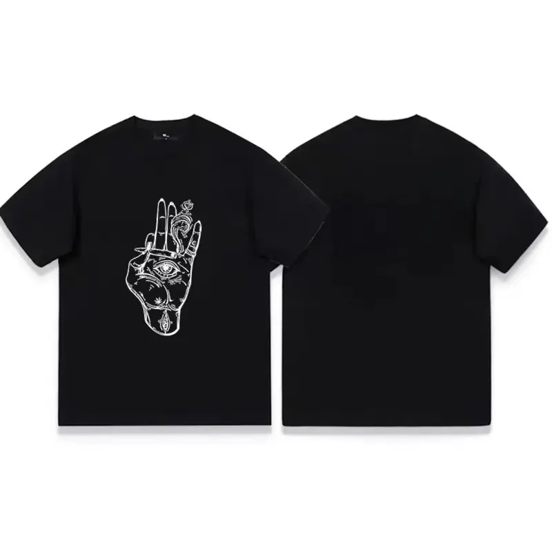 Kaos pakaian mode jalanan pria Kaos katun 5