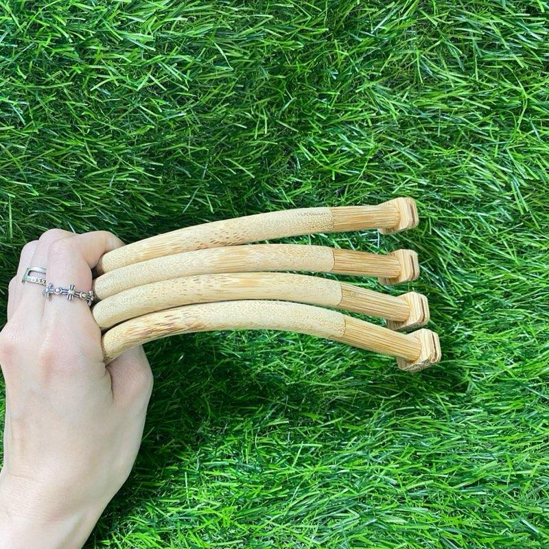 2 Cặp Cầu Tre CÓ TAI  cầu Âm Dương ( 4 CHIÊC )  - Chỉ Phù Hợp Lồng Vuông - Phụ Kiện Chim Chào Mào 4