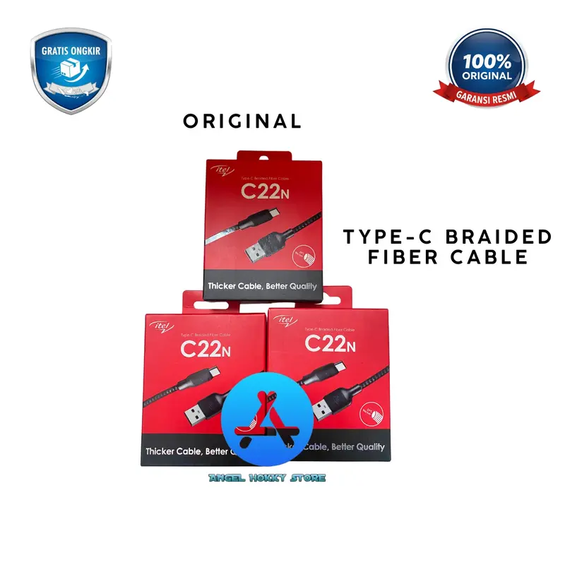 CABLE DATA ITEL | KABEL DATA ITEL | TYPE-C | ORIGINAL ITEL